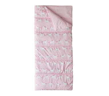 Unicorn Rainbow Sleeping Bag, Pink Multi