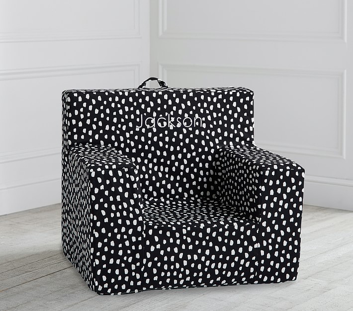 Modern Brushstroke Dot Black Anywhere Chair®