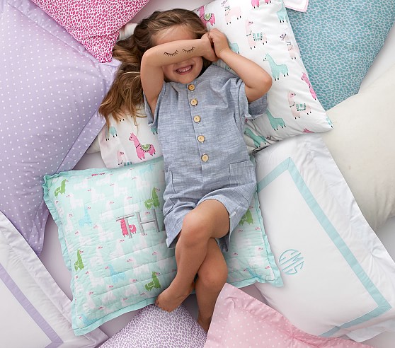 pottery barn llama sheets