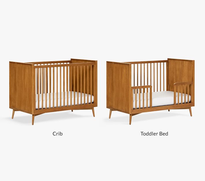 west elm x pbk MidCentury Convertible Baby Crib Pottery Barn Kids
