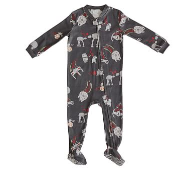 Star Wars Valentine's Organic Nursery Pajama, 0-3 Months, Multi