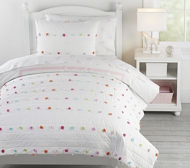Bright Pom-Pom Kids' Comforter Set | Barn Kids