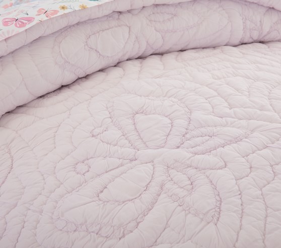 1 NWT Pottery Barn Kids Lindsey Euro sham Butterfly Pink