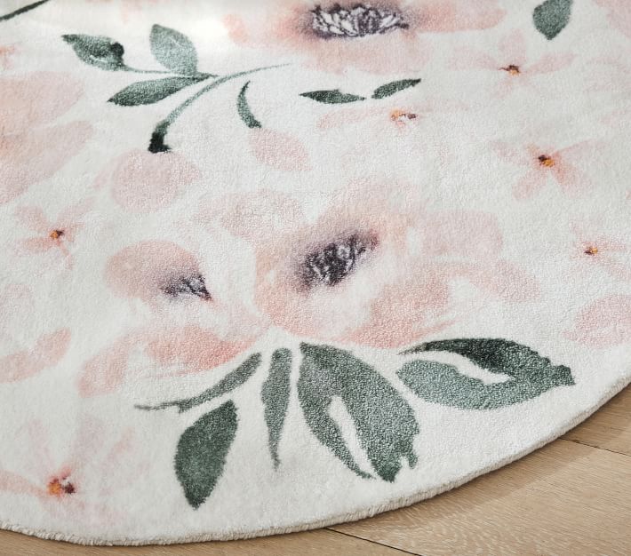 Meredith Floral Econyl Rug Pottery Barn Kids