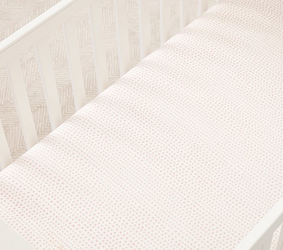 blush crib sheet