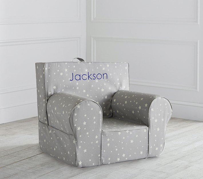 Grey Scattered Stars Glow-in-the-Dark Anywhere Chair®