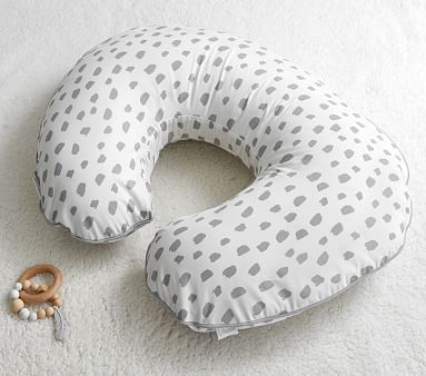 Grey Brush Stroke Boppy® Nursing & Infant Support Pillow Cover Only