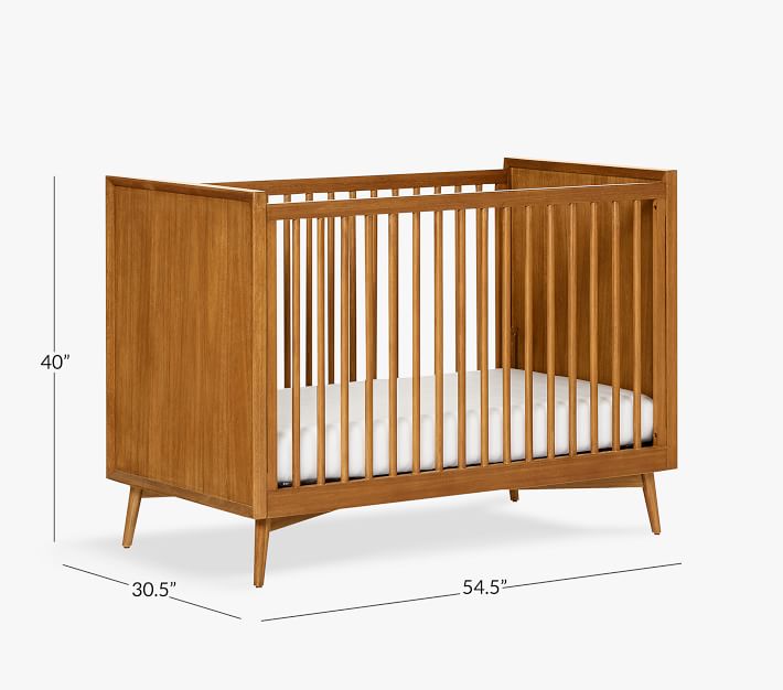 west elm x pbk MidCentury Convertible Baby Crib Pottery Barn Kids