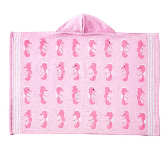 Seahorse Icon Baby Beach Hooded Towel