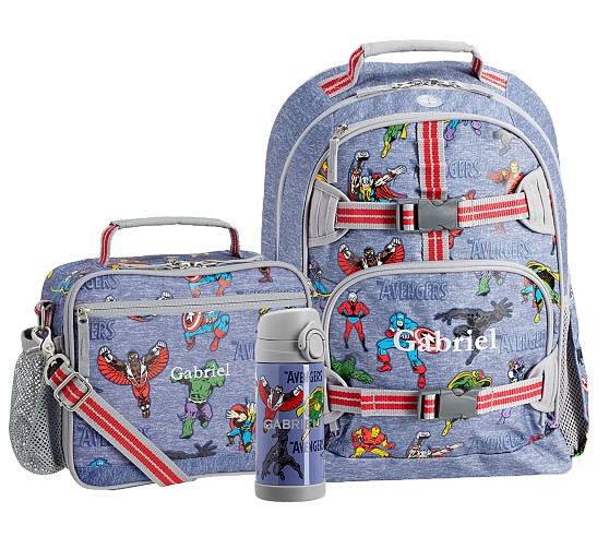 avengers backpack and lunchbox
