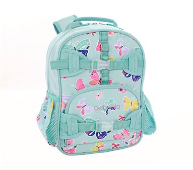Mackenzie Recycled Mini Backpack Aqua Spring Butterfly Glow-in-the-Dark