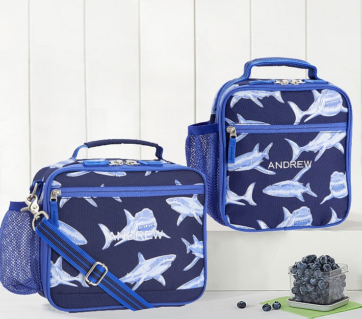 shark backpack with lunchbox