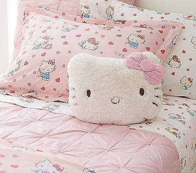 hello kitty face pillow