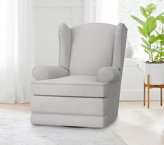 pottery barn wingback glider
