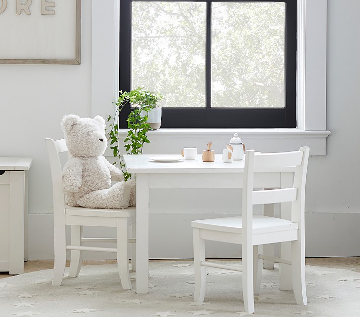 pottery barn childrens table set