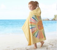 Kids Hooded Beach Bath Towel 76 * 127cm Whale Childrens Bath Towels 100% Cotton Cover-Ups L*W