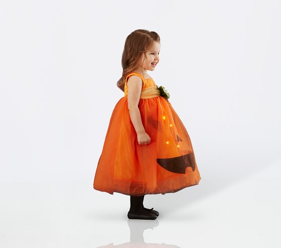 pumpkin tulle dress