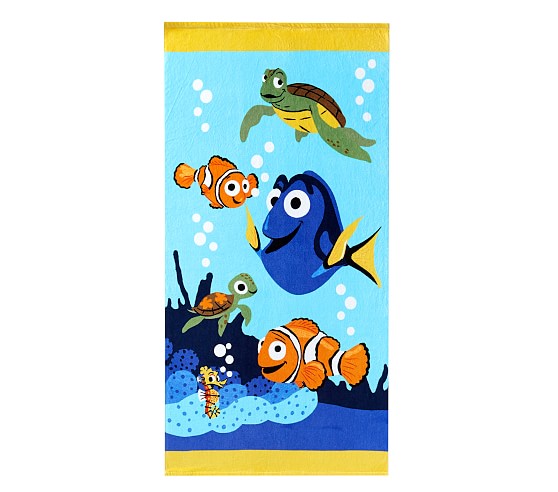 Disney And Pixar Finding Nemo Baby Beach Towel Pottery Barn Kids