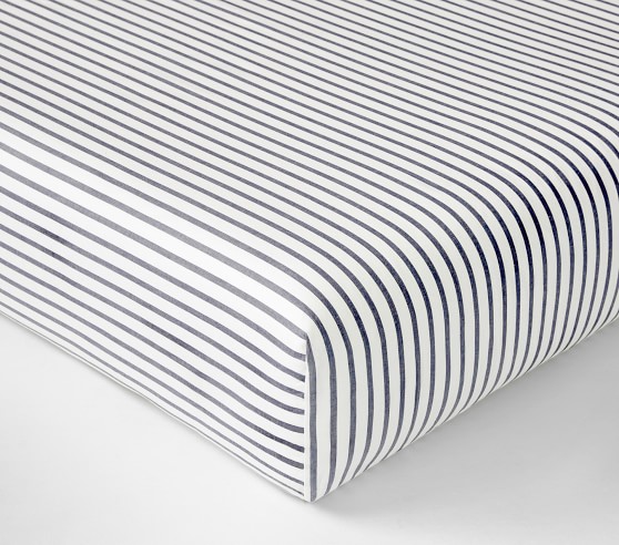 stripe crib sheet