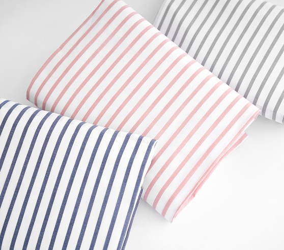 stripe crib sheet
