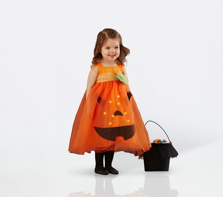 Light Up Kids Pumpkin Costume Pottery Barn Kids