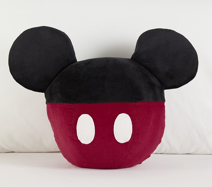 Disney Mickey Mouse Shaped Pillow | Pottery Barn Kids