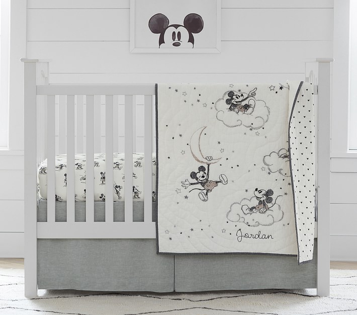 mickey mouse crib blanket
