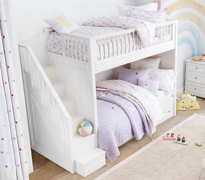 Fillmore TwinoverTwin Stair Bunk Bed Pottery Barn Kids
