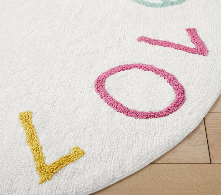 Machine Washable Numbers Round Rug Pottery Barn Kids
