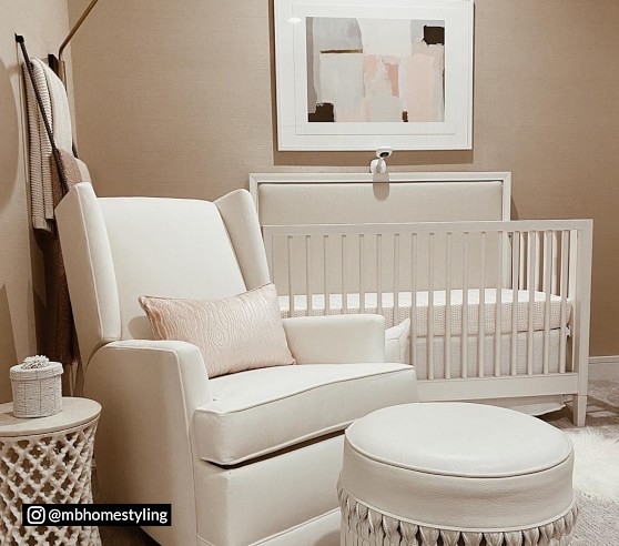 pottery barn wingback glider