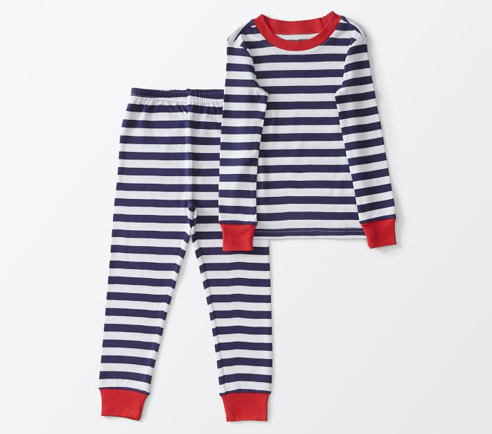 Stripe Organic Pajama Set | Pottery Barn Kids