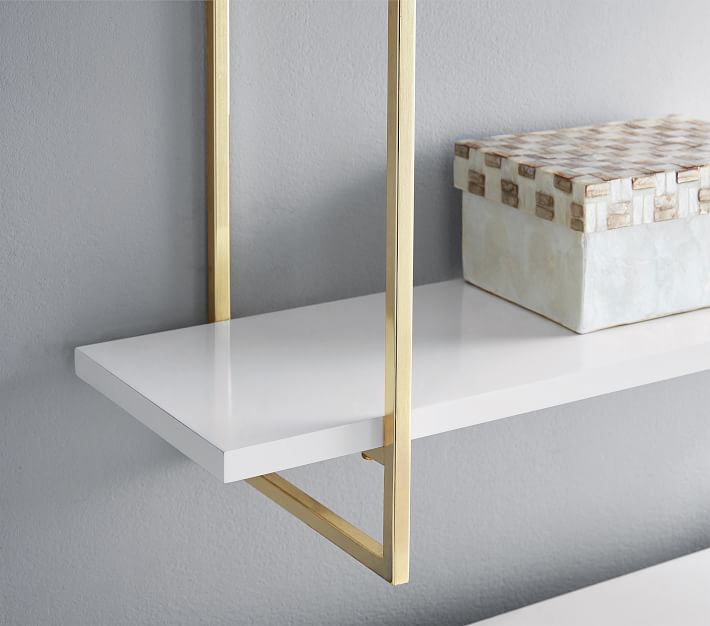 Gold Polished 3Tier Shelf Pottery Barn Kids