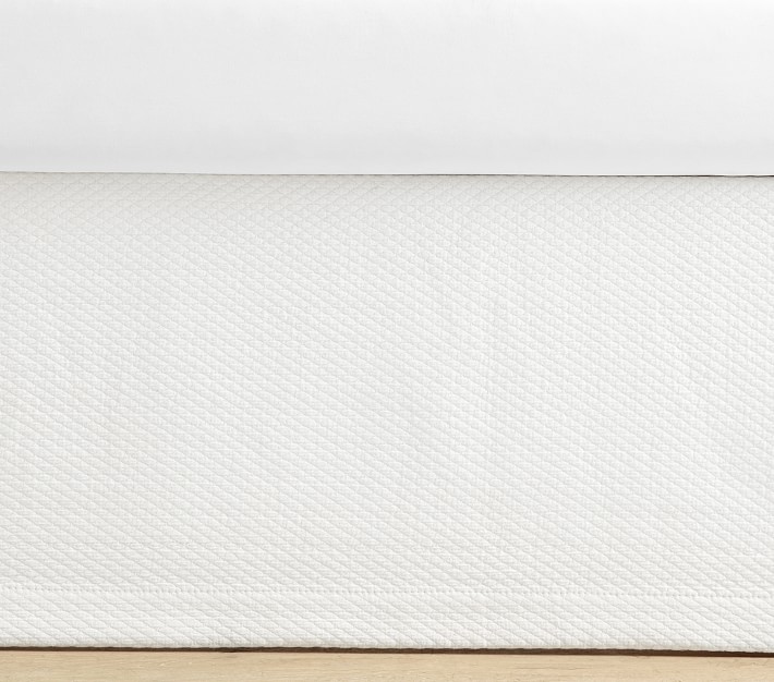 Diamond Matelasse Crib Skirt Pottery Barn Kids