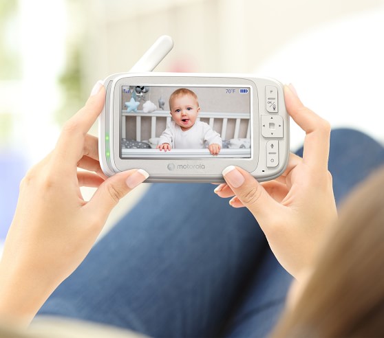 Motorola Vm75 5 Video Baby Monitor With Digital Tilt Motorized Pan Pottery Barn Kids