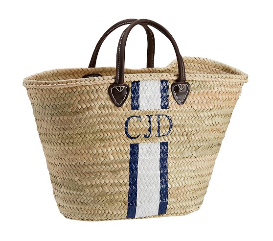 straw beach tote large