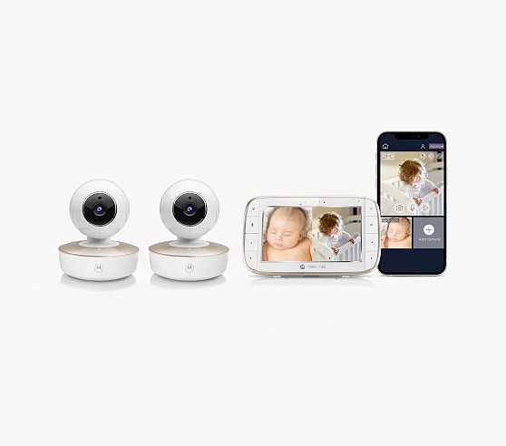 Motorola Vm855 2 5 Video Wifi Baby Monitor With Pan Tilt Dual Cameras Pottery Barn Kids