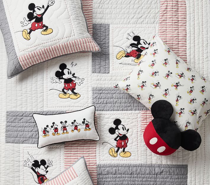 Disney Mickey Mouse Organic Sheet Set & Pillowcases | Pottery Barn Kids