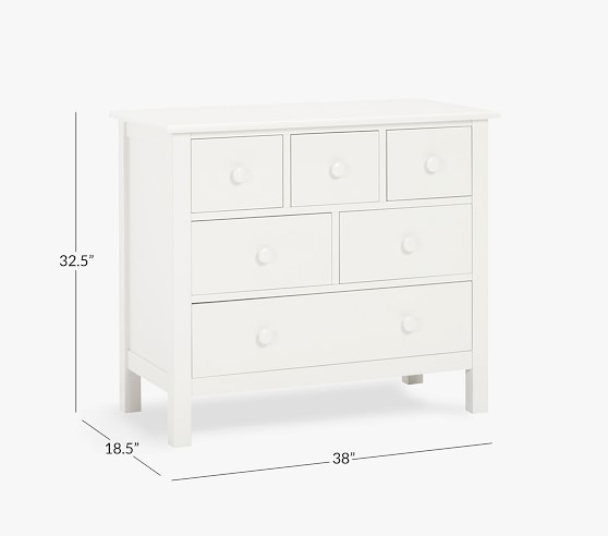 white toddler dresser