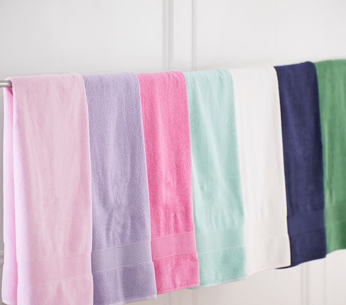 Classic Solid Kids Bath Towel Pottery Barn Kids