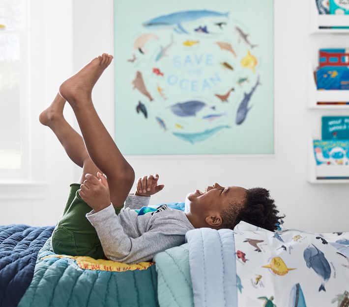 Save Our Seas Sheet Set & Pillowcases | Pottery Barn Kids