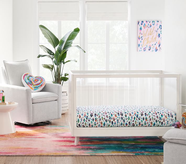 Sloan Acrylic Convertible Baby Crib Pottery Barn Kids