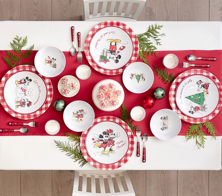 Disney Mickey Mouse Holiday Plates Pottery Barn Kids