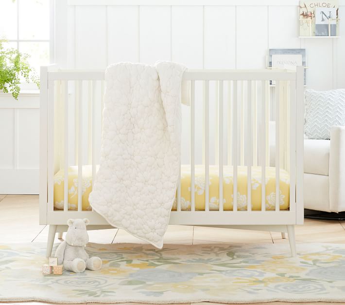 west elm x pbk MidCentury Convertible Baby Crib Pottery Barn Kids