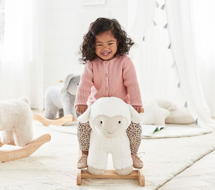 Nursery Lamb Plush Rocker Animal Rocker Pottery Barn Kids