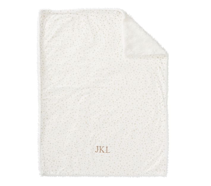 Metallic Star Sherpa Baby Blanket Pottery Barn Kids