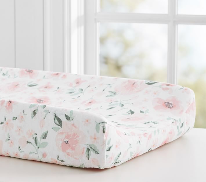 Meredith Muslin Changing Pad Cover Changing Table Pad Pottery Barn Kids