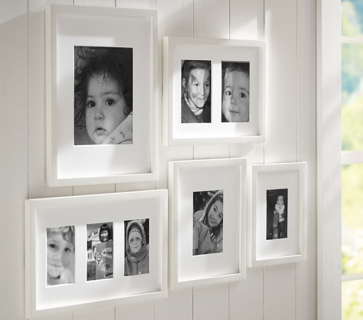 White Gallery Wall Frames in a Box Set Pottery Barn Kids
