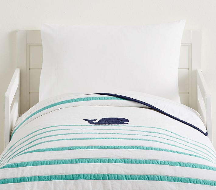 Hamptons Whale Toddler Comforter Toddler Bedding Pottery Barn Kids