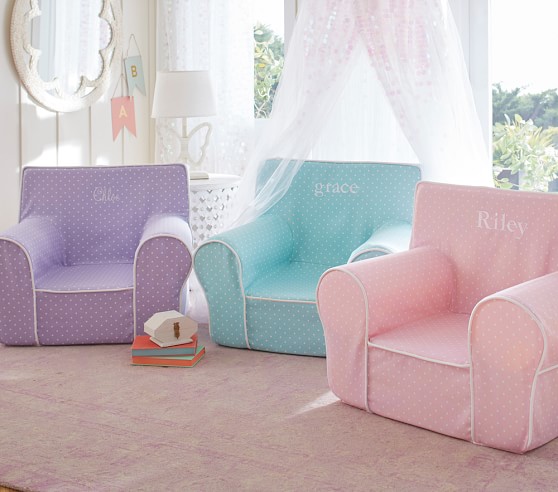 NEW HOT PINK PLUSH COVER SMALL INSERT FOR POTTERY BARN KIDS ANYWHERE CHAIR 