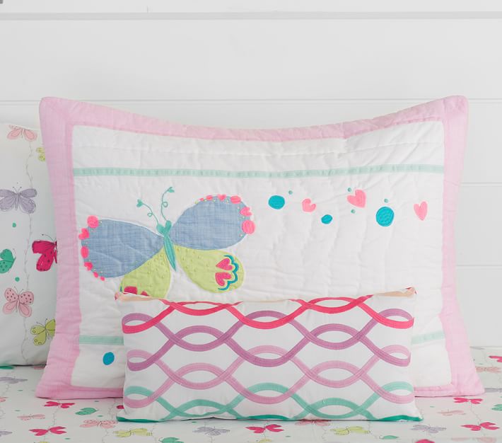 Lucy Butterfly Kids' Comforter Set Pottery Barn Kids